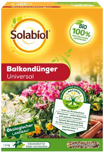 Solabiol Bio Balkondünger Universal mit Wurzelstimulator und natürlicher...