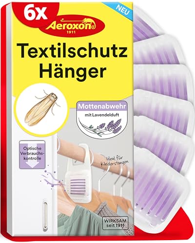Aeroxon Textilschutz Hänger 2x3 - Mottenschutz für Kleiderschrank, Wirksamer...