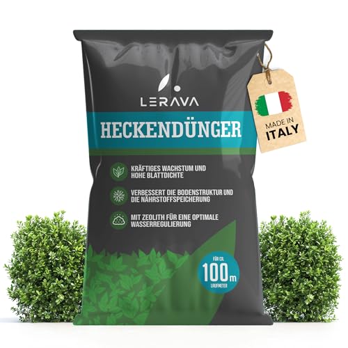 LERAVA Heckendünger (100 Laufmeter) Bio - mit Zeolith für nachhaltige...