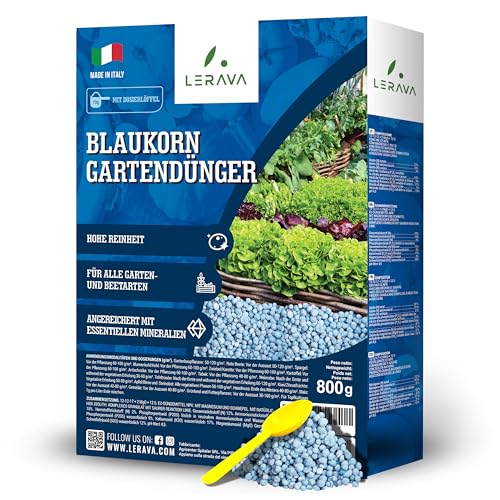 LERAVA® Blaukorn Gartendünger – 800g - hochwertiger Tomatendünger - für...