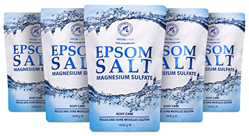Epsom Salz 5kg - Bittersalz - Magnesiumsulfat - Badesalz für Magnesiumbäder -...
