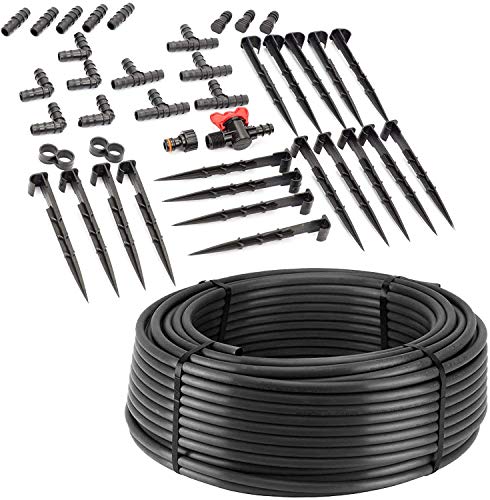 Tropfrohr 16 mm mit Druckkompensation Tropfschlauch 50m (40tlg) / 100m (80tlg)...