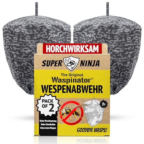 Waspinator Wespennest Attrappe – 2Pack, Wespenabwehr Mittel zum Aufhängen im...