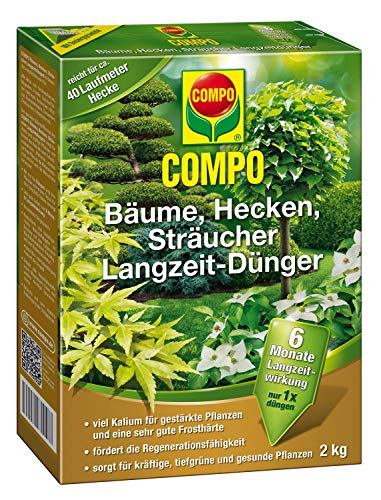 Bäume, Hecken, Sträucher Langzeit-Dünger COMPO BäUME HECKEN DüNGER 2 KG...