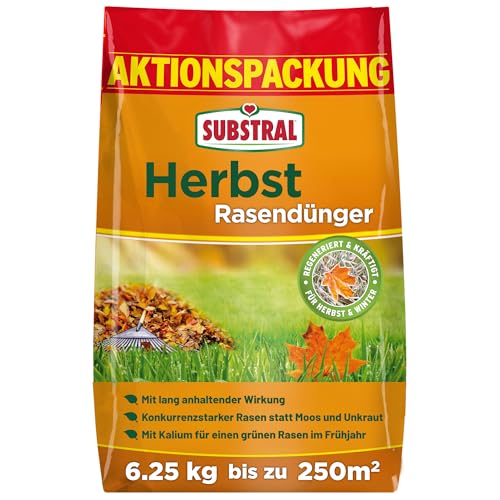 Substral Herbst Rasendünger 10 kg für 400 m² für optimale Regeneration und...