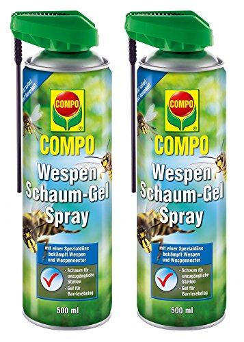 COMPO Wespen Schaum-Gel Spray 1 Liter Vorteilspack (2x500ml)