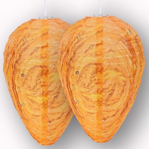 Wespennest Attrappe (2er-Set) – 100% Wasserdicht aus Polyester –...