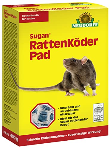 NEUDORFF - Sugan Ratten-Köder-Pad. Gebrauchsfertige Portionsköder mit...