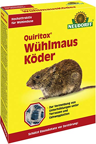 Neudorff Quiritox WühlmausKöder, hochattraktiver Köder für Wühlmäuse zur...