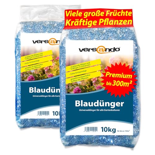 versando 20kg Blaudünger bis 300m²: NPK-Dünger für Obst Gemüse & kräftige...