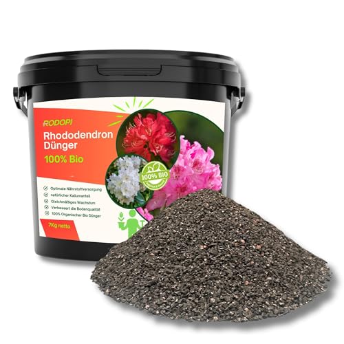 Rodopi Bio-Rhododendrondünger Granulat 7-3-8 – 3 Monate Langzeitwirkung –...