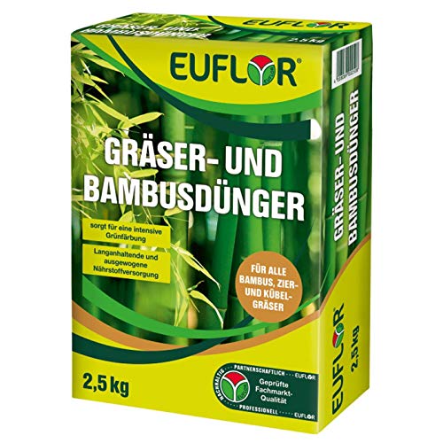 Euflor Gräser- und Bambusdünger 2,5 kg•Organisch-mineralischer NPK-Dünger...