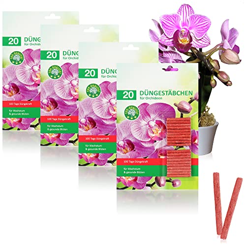 COM-FOUR® 80x Düngestäbchen für Orchideen, ausgewogener Orchideendünger,...