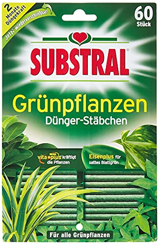 Substral Dünger-Stäbchen für Grünpflanzen mit Eisen-Plus und 2 Monate...