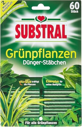 Substral Dünger-Stäbchen für Grünpflanzen mit Eisen-Plus und 2 Monate...
