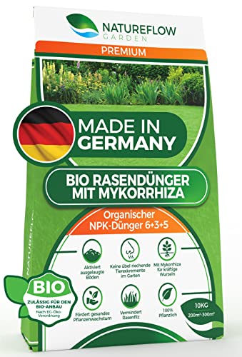 TESTSIEGER Bio Rasendünger Frühjahr & Sommer - 10kg Organischer...