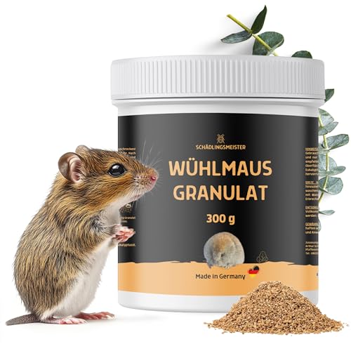 Schädlingsmeister Wühlmaus Granulat - 300g - Eukalyptus Sofortschutz -...