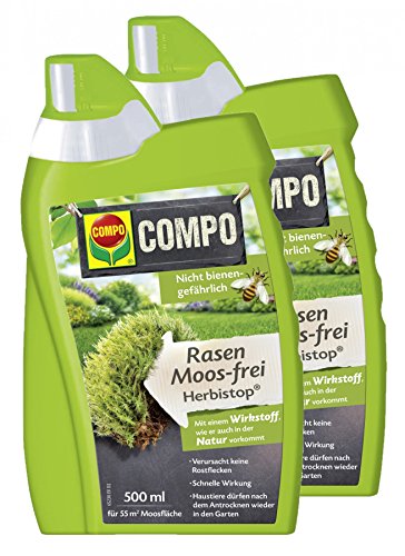 COMPO Rasen Moos-frei Herbistop, Bekämpfung Moosen und Algen, Konzentrat, 1000...