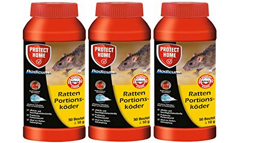 SBM Protect Home Ratten Portionsköder 3 X 500g Rodicum Sparpaket