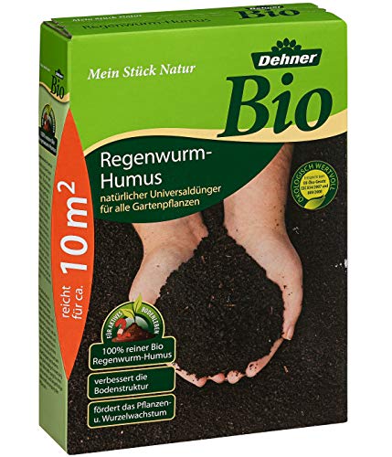 Dehner Bio Regenwurm-Humus, Universaldünger für Gartenpflanzen, 1.5 kg
