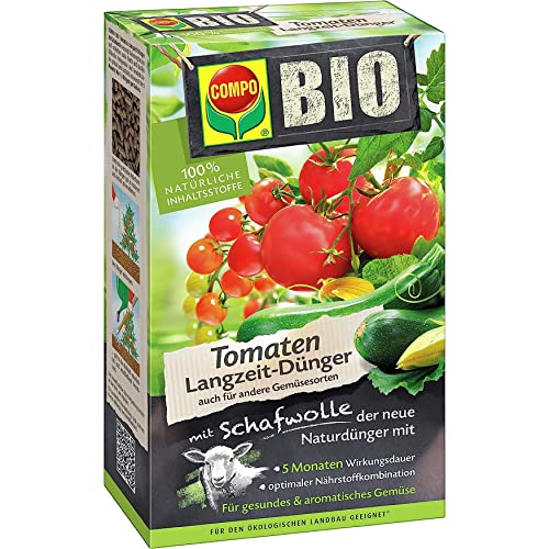 COMPO BIO Tomaten Langzeit-Dünger für alle Arten von Tomaten, Tomatendünger,...