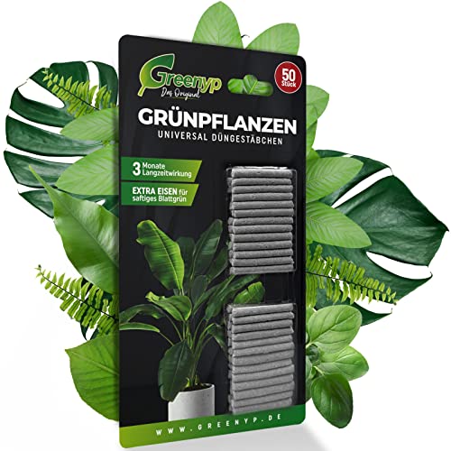 Greenyp 100x Universal Grünpflanzen Düngestäbchen für alle Grünpflanzen,...