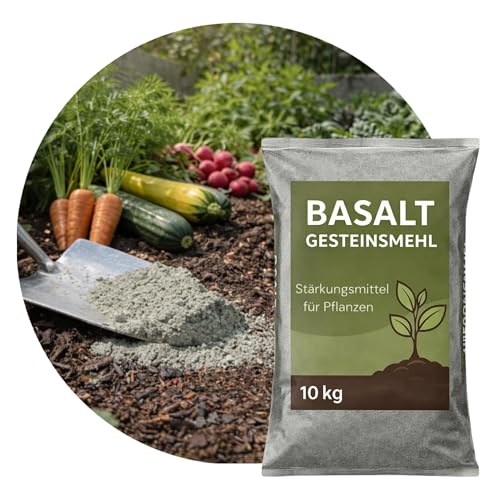 Basaltmehl 10kg – Natürliches Mineralisches Gesteinsmehl als Dünger &...