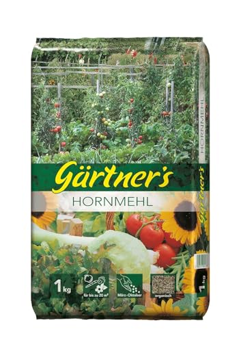 Gärtner's Hornmehl, 1 kg - organischer Stickstoffdünger für alle...