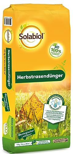 Solabiol Bio Herbstrasendünger, Spezial-Rasendünger mit extra Kalium und...