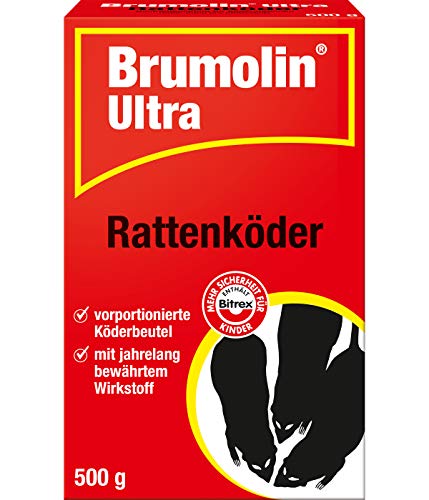 PROTECT HOME Brumolin Ultra Rattenköder, vorportionierte Köderbeutel gegen...