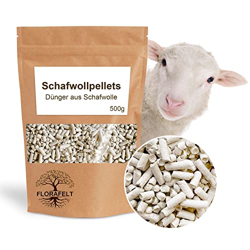 Florafelt Bio Universaldünger mit Langzeitwirkung aus Schafwolle, 500g...