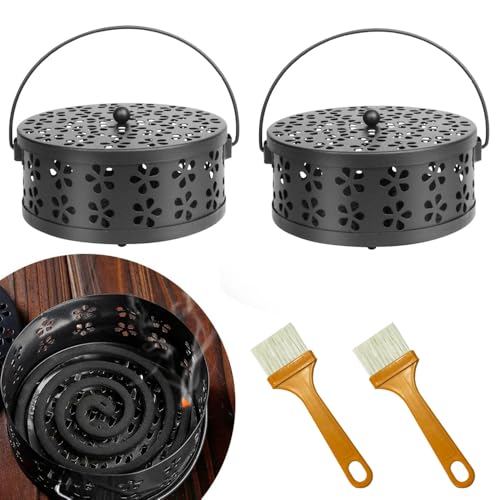 HIQE-FL Mückenspirale Halter,Anti Mückenspirale Box,Räucherspiralen...