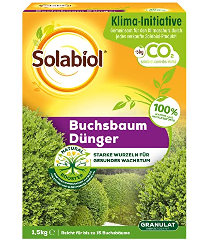 Solabiol Buchsbaum-Dünger, 100% organischer Langzeitdünger für Buchsbäume...