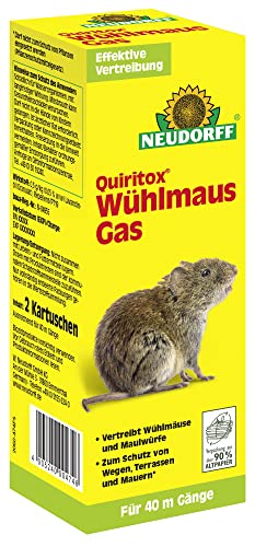 Neudorff Quiritox WühlmausGas Wühlmäuse schnell und einfach vertreiben, 2...