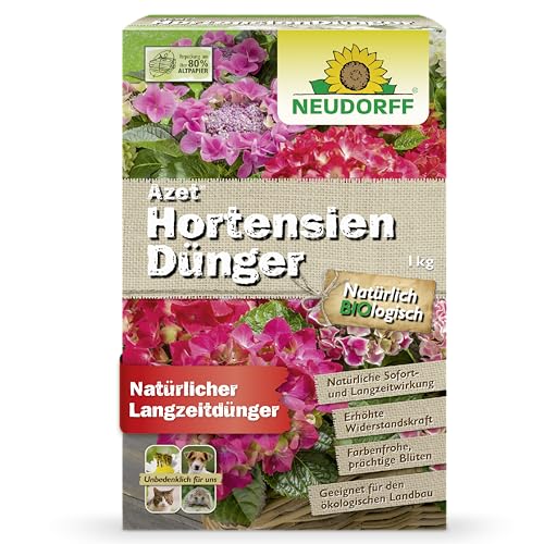Neudorff Azet HortensienDünger 1 kg für farbintensive, prächtige Blüten im...