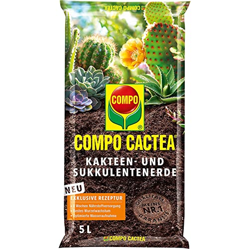 Compo CACTEA Kakteen- und Sukkulentenerde mit 8 Wochen Dünger für alle...