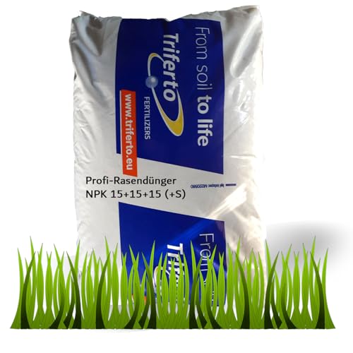 LanDixx NPK 15+15+15 (+S) Volldünger & Rasendünger 25kg mit Langzeitwirkung...