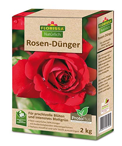 Florissa Natürlich BIO Rosendünger für schnelle Nährstoffverfügbarkeit |...
