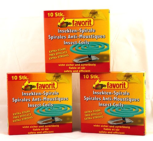 Anti-Mücken-Spiralen von favorit 40 Stück Mückenspirale Insektenspirale...