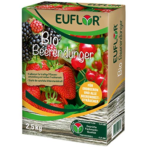 Euflor Bio Beerendünger 2,5kg•Organisch-mineralischer NPK-Dünger 6+3+8 mit...