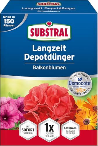 Substral Balkonblumen Langzeit Depotdünger, für Geranie, Surfinie, Dipladenie,...