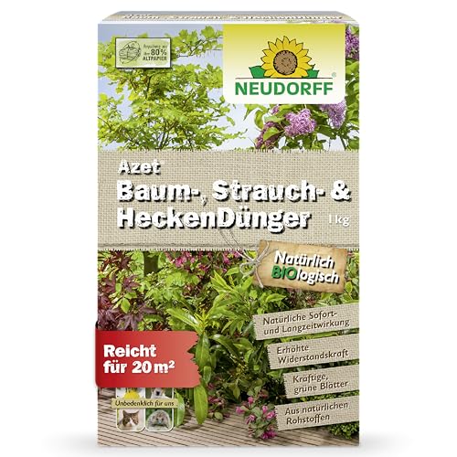 Neudorff Azet Baum-, Strauch- und HeckenDünger – Bio Langzeitdünger für...