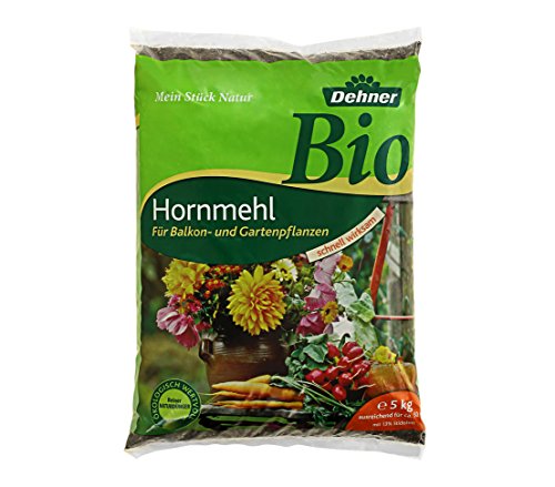 Dehner Bio Hornmehl, für Balkon- und Gartenpflanzen, 5 kg, für ca. 50 qm