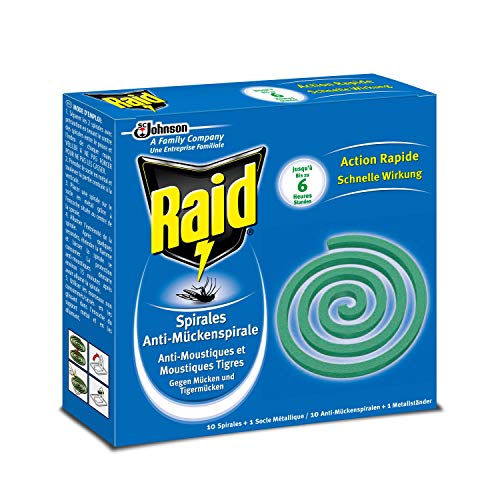 Raid Anti-Mückenspirale 10 Spiralen - Gegen Mücken und Tigermücken (1er Pack)