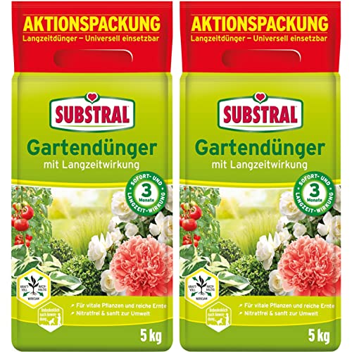 2 X 5kg Substral Gartendünger mit LZW