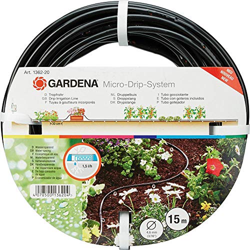 Gardena Micro-Drip-System Tropfrohr oberirdisch 4,6 mm (3/16 Zoll):...