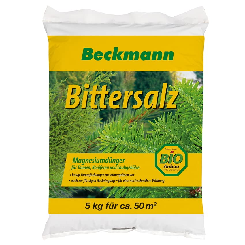 Bittersalz Beckmann Magnesium- und Schwefeldünger für Nadelgehölze 5 kg